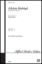 Alleluia Madrigal SATB choral sheet music cover